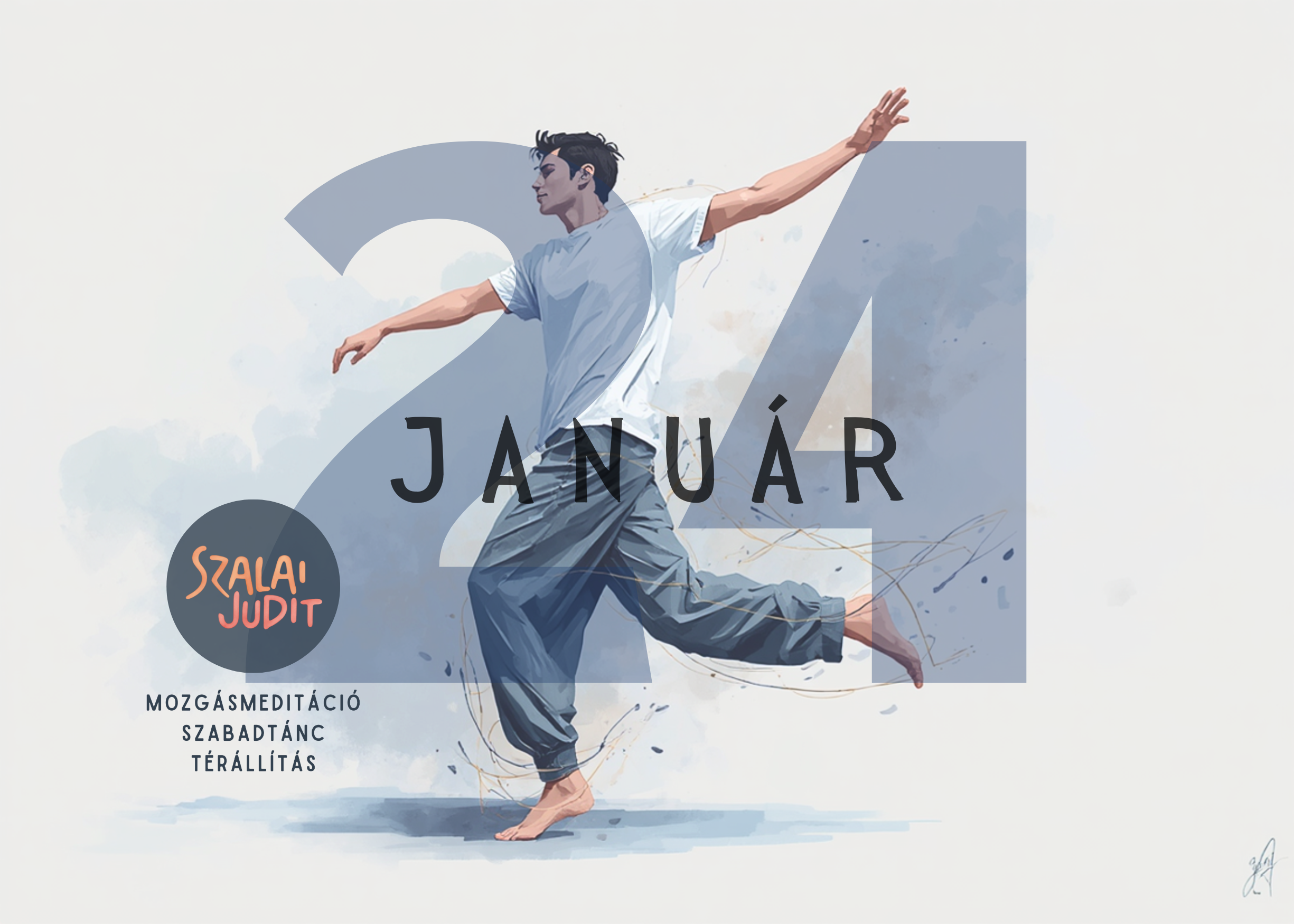 Mozgásmeditáció, Szabadtánc és Térállítás 2027.01.24 Budapest, Jurányi / ZeroPlus terem